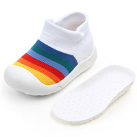 Baby Breathable Non-slip Striped Toddler Sneakers - PrettyKid