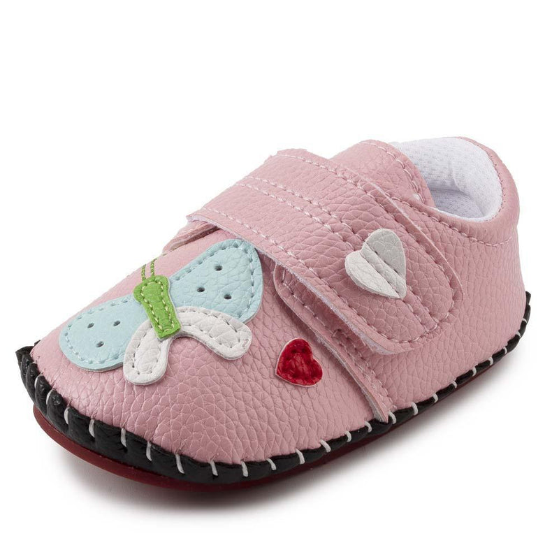 Baby Girls Butterfly Cartoon Soft Flat Shoes - PrettyKid