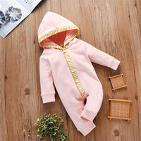 Baby Unisex Button Cardigan Hooded Long Sleeve Romper Wholesale Clothing Baby - PrettyKid