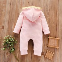 Baby Unisex Button Cardigan Hooded Long Sleeve Romper Wholesale Clothing Baby - PrettyKid