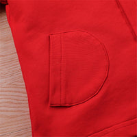 Girls Button Cardigan Solid Color Long Sleeve Hooded Coat Kids Wholesale Clothing - PrettyKid