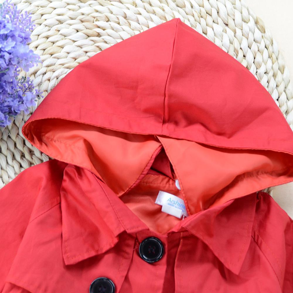 Toddler Girls Button Hooded Long Sleeve Coat Wholesale Clothing For Girls - PrettyKid