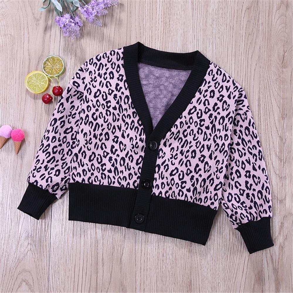 Boys Button Leopard Printed Cardigan Tops Boy Wholesale Clothing - PrettyKid