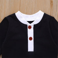 Baby Unisex Button Long Sleeve Romper Baby Boutique Wholesale - PrettyKid