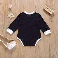 Baby Unisex Button Long Sleeve Romper Baby Boutique Wholesale - PrettyKid