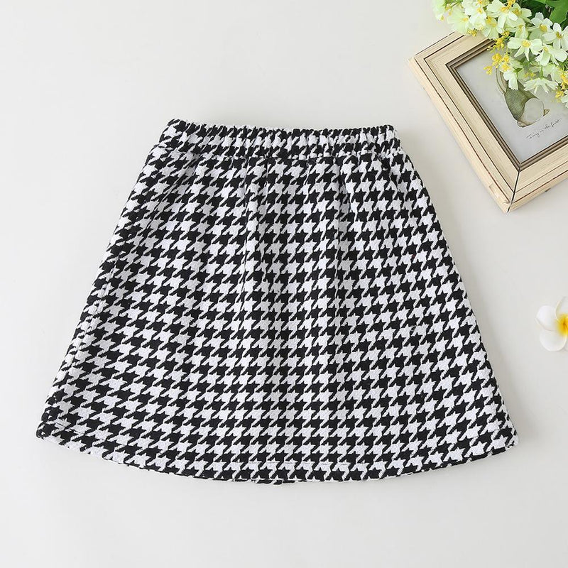 Girls Button Paid Pocket Skirt Trendy Kids Wholesale clothes - PrettyKid