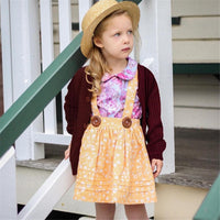 Girls Button Solid Long Sleeve Cardigan Sweaters Girls Wholesale Clothes - PrettyKid