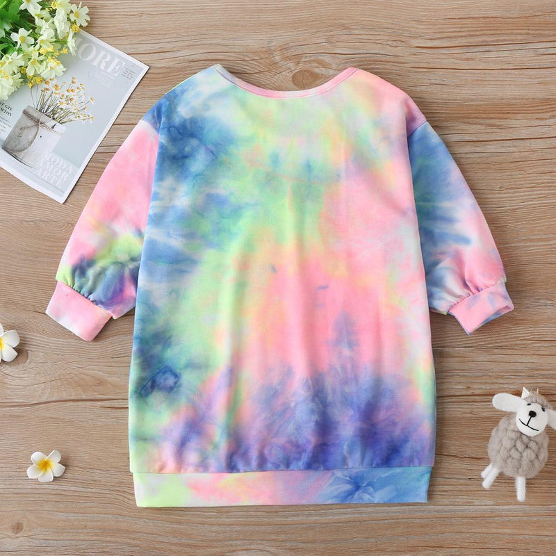 Girls California Letter Printed Tie Dye T-shirts Girls Clothing Wholesalers - PrettyKid