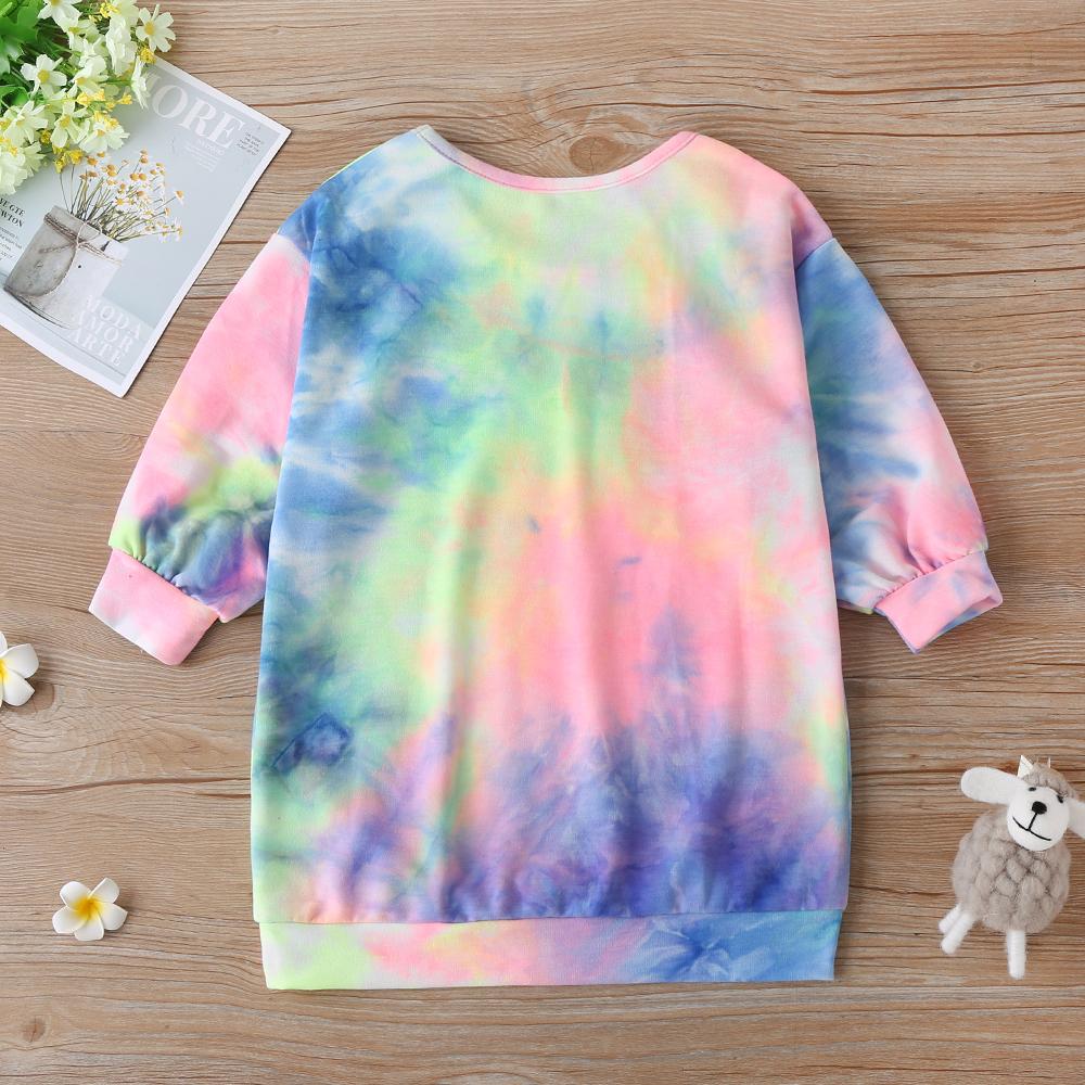 Girls California Letter Printed Tie Dye T-shirts Girls Clothing Wholesalers - PrettyKid