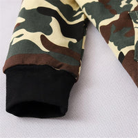 Baby Boys Camo Hooded Zipper Jacket & Pants Wholesale Baby Leggings - PrettyKid