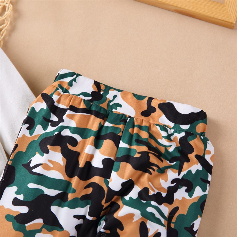 Baby Boys Camo Lapel Long Sleeve Romper & Trousers Baby Wholesale - PrettyKid