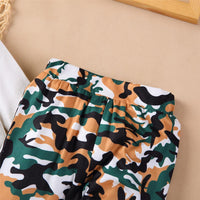 Baby Boys Camo Lapel Long Sleeve Romper & Trousers Baby Wholesale - PrettyKid