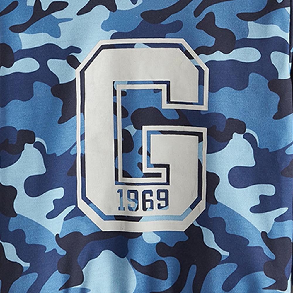 Boys Camo Letter G Printed Long Sleeve T-shirt Wholesale Toddler Boy Clothes - PrettyKid