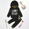 Baby Boys Camo Letter Printed Hooded Long Sleeve Top & Pants Wholesale - PrettyKid