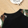 Baby Boys Camo Long Sleeve Splicing Top & Pants Baby Clothing Cheap Wholesale - PrettyKid