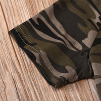 Unisex Camo Printed Short Sleeve Top & Shorts Kids Wholesale Clothing - PrettyKid