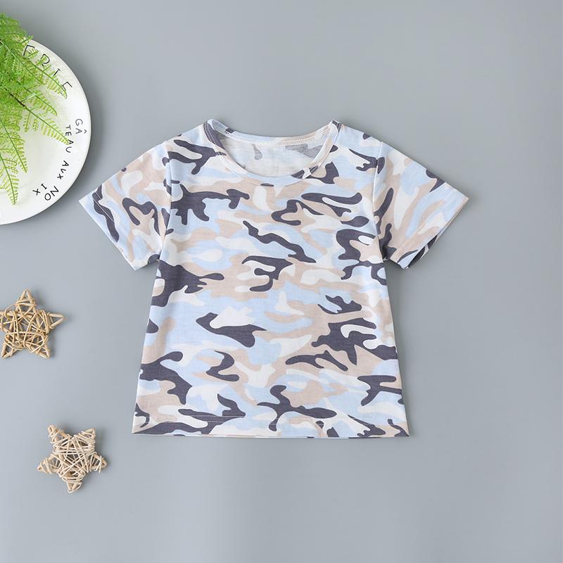 Baby Boys Camo Tee & Pockets Denim Overall - PrettyKid