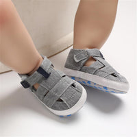 Baby Canvas Hollow Out Magic Tape Comfy Sandals Baby Shoes Wholesale - PrettyKid