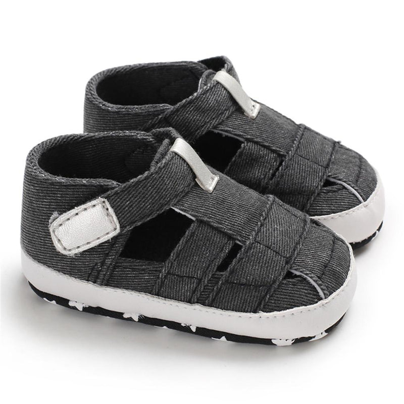 Baby Canvas Hollow Out Magic Tape Comfy Sandals Baby Shoes Wholesale - PrettyKid