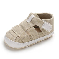 Baby Canvas Hollow Out Magic Tape Comfy Sandals Baby Shoes Wholesale - PrettyKid