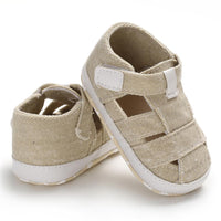 Baby Canvas Hollow Out Magic Tape Comfy Sandals Baby Shoes Wholesale - PrettyKid