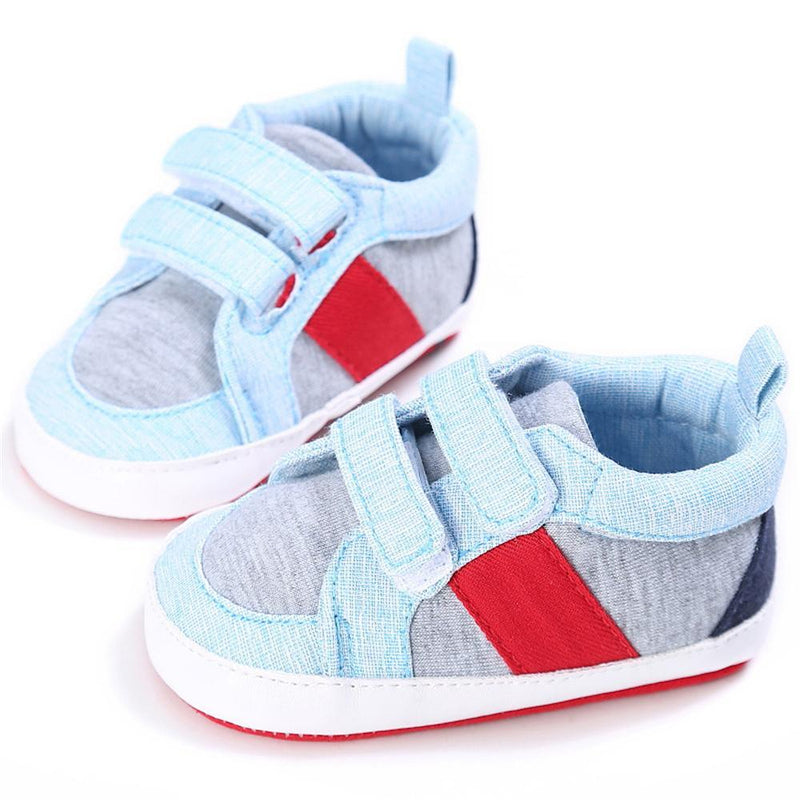 Baby Boys Canvas Magic Tape Casual Sneakers Wholesale Baby Shoes - PrettyKid