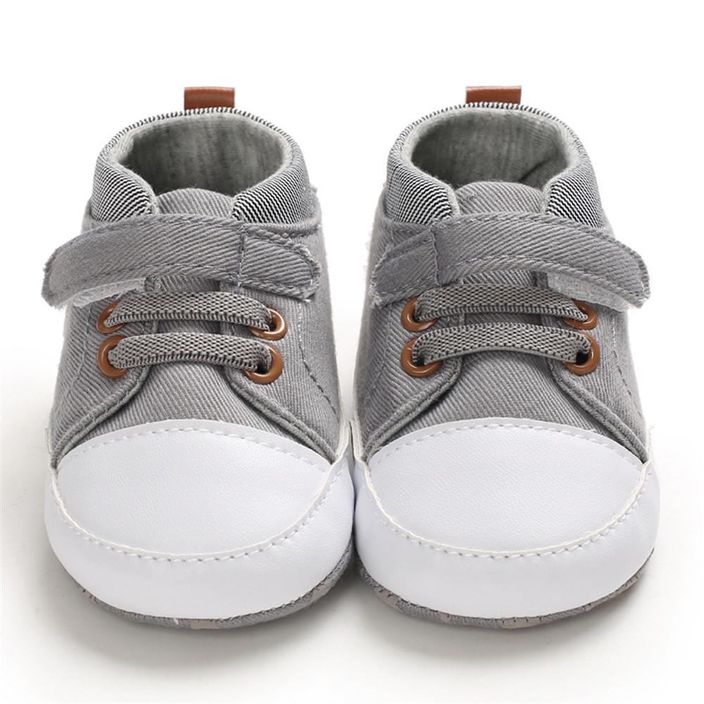 Baby Boys Canvas Magic Tape Casual Sneakers - PrettyKid