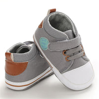 Baby Boys Canvas Magic Tape Casual Sneakers - PrettyKid