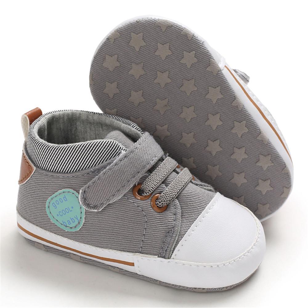 Baby Boys Canvas Magic Tape Casual Sneakers - PrettyKid