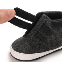 Baby Boys Canvas Magic Tape Solid Sneakers Wholesale Toddlers Canvas Shoes - PrettyKid