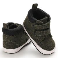 Baby Boys Canvas Magic Tape Solid Sneakers Wholesale Toddlers Canvas Shoes - PrettyKid