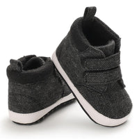 Baby Boys Canvas Magic Tape Solid Sneakers Wholesale Toddlers Canvas Shoes - PrettyKid