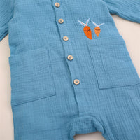 Baby Girls Cardigan Long Sleeve Carrot Pocket Romper Buy Baby Clothes Wholesale - PrettyKid