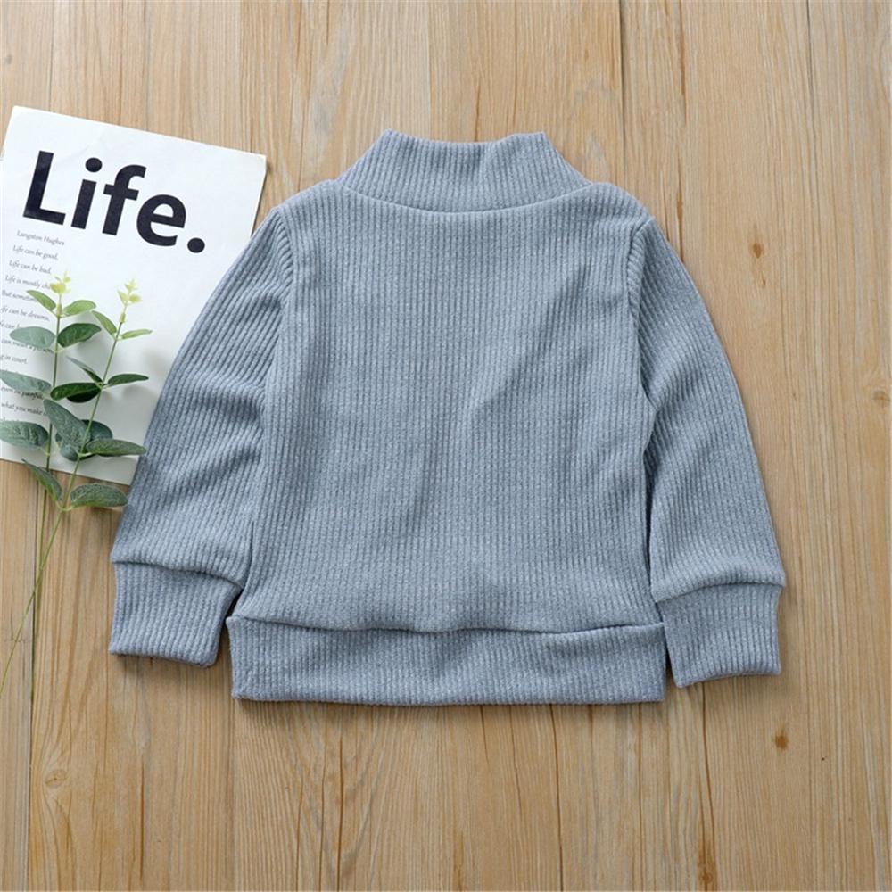 Toddler Girls Cardigan Solid Long Sleeve Sweaters Girls Clothes Wholesale - PrettyKid