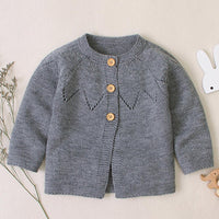 Baby Girls Cardigan Sweater Solid Jackets Babywear Wholesale - PrettyKid