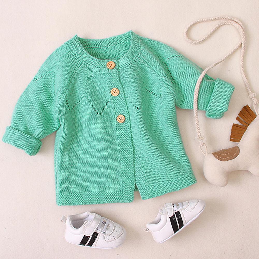 Baby Girls Cardigan Sweater Solid Jackets Babywear Wholesale - PrettyKid