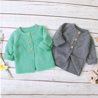 Baby Girls Cardigan Sweater Solid Jackets Babywear Wholesale - PrettyKid