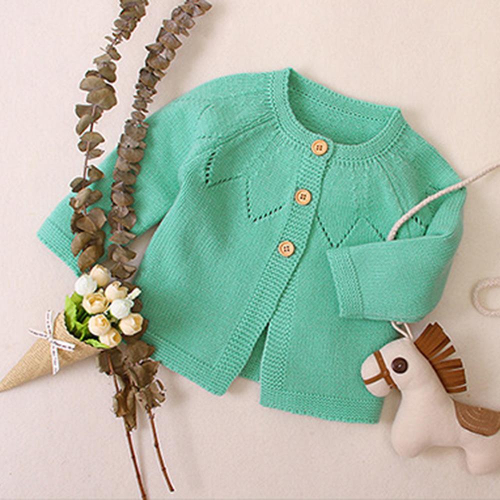 Baby Girls Cardigan Sweater Solid Jackets Babywear Wholesale - PrettyKid