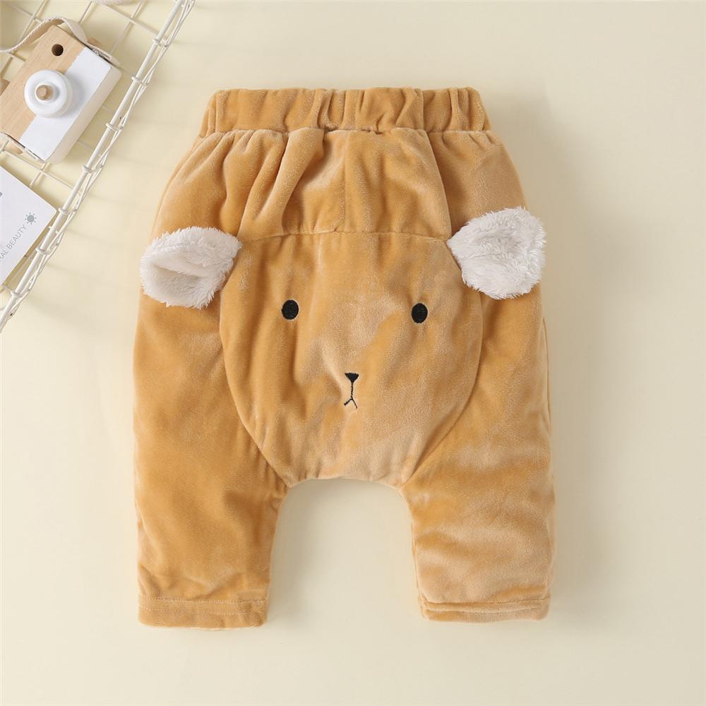 Baby Unisex Cartoon 3D Warm Bottoms Wholesale Baby Pants - PrettyKid