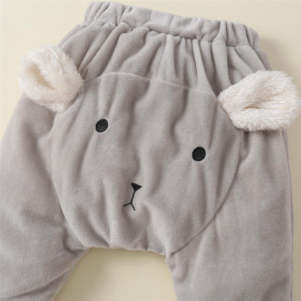 Baby Unisex Cartoon 3D Warm Bottoms Wholesale Baby Pants - PrettyKid