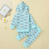 Baby Boy Cartoon Hooded Long Sleeve Top & Pants Wholesale Baby Outfits - PrettyKid