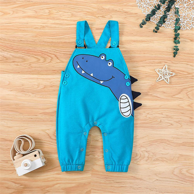 Boys Cartoon Animal Printed Cute Romper Boy Wholesale clothes - PrettyKid