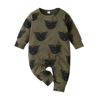 Baby Cartoon Animal Printed Long Sleeve Casual Rompers - PrettyKid