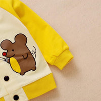 Boys Cartoon Animal Printed Long Sleeve Jackets Wholesale - PrettyKid