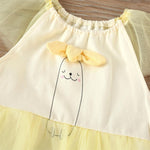 Baby Girls Cartoon Animal Short Sleeve Tulle Romper Baby Summer Clothes - PrettyKid