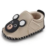 Baby Boys Cartoon Bear Soft Slip Ons Sneakers - PrettyKid