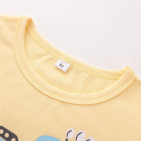 Boys Cartoon Car Dude Printed Short Sleeve Top Wholesale Boys clothes vendors - PrettyKid