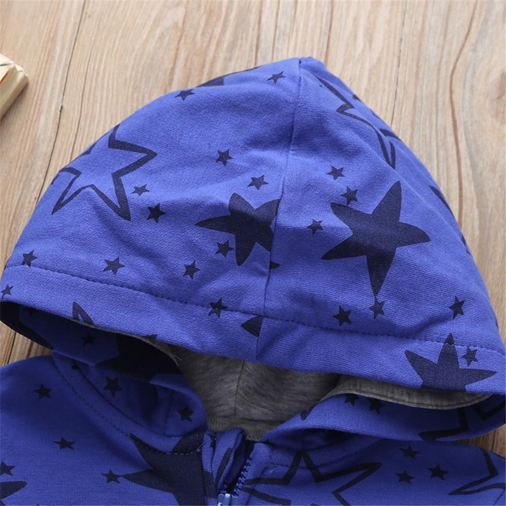 Boys Cartoon Car Hooded Long Sleeve Zipper Jacket Wholesale - PrettyKid