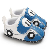 Baby Boys Cartoon Car Slip On Sneakers - PrettyKid