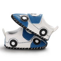 Baby Boys Cartoon Car Slip On Sneakers - PrettyKid